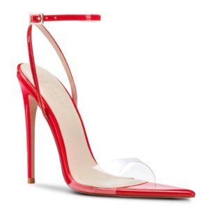 Femme Los Angles Gia Red Stiletto Point Heel